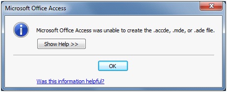 Accde Vs Accdb Accde Vs Accdb